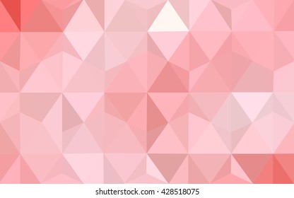 Red polygonal illustration, which consist of triangles. Geometric background in Origami style with gradient. Triangular design for your business.