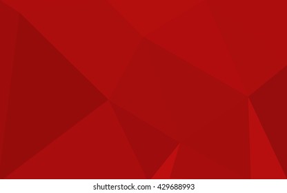 Red polygonal illustration, which consist of triangles. Geometric background in Origami style with gradient. Triangular design for your business.