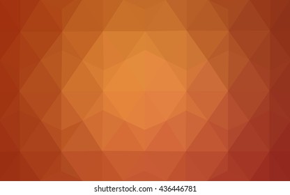 Red polygonal illustration, which consist of triangles. Geometric background in Origami style with gradient. Triangular design for your business.