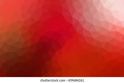 Red polygonal illustration, which consist of triangles. Geometric background in Origami style with gradient. Triangular design for your business.