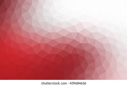Red polygonal illustration, which consist of triangles. Geometric background in Origami style with gradient. Triangular design for your business.