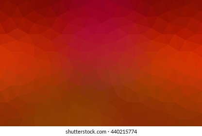Red polygonal illustration, which consist of triangles. Geometric background in Origami style with gradient. Triangular design for your business.