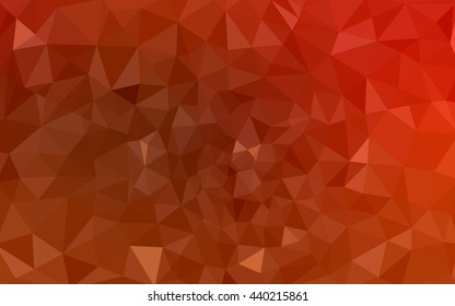 Red polygonal illustration, which consist of triangles. Geometric background in Origami style with gradient. Triangular design for your business.