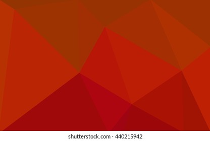 Red polygonal illustration, which consist of triangles. Geometric background in Origami style with gradient. Triangular design for your business.