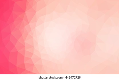 Red polygonal illustration, which consist of triangles. Geometric background in Origami style with gradient. Triangular design for your business.