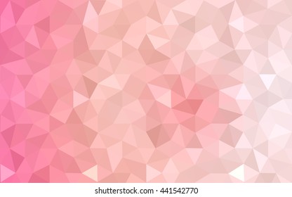 Red polygonal illustration, which consist of triangles. Geometric background in Origami style with gradient. Triangular design for your business.