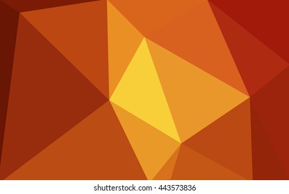 Red polygonal illustration, which consist of triangles. Geometric background in Origami style with gradient. Triangular design for your business.