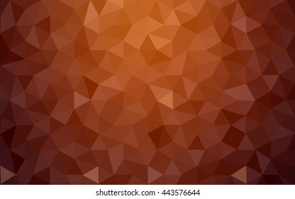 Red polygonal illustration, which consist of triangles. Geometric background in Origami style with gradient. Triangular design for your business.