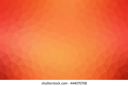 Red polygonal illustration, which consist of triangles. Geometric background in Origami style with gradient. Triangular design for your business.