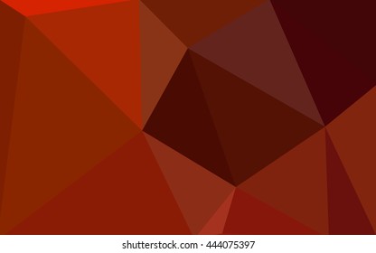 Red polygonal illustration, which consist of triangles. Geometric background in Origami style with gradient. Triangular design for your business.