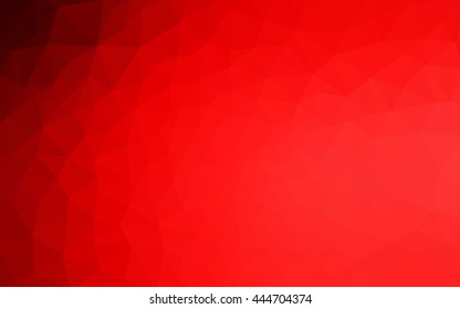Red polygonal illustration, which consist of triangles. Geometric background in Origami style with gradient. Triangular design for your business.