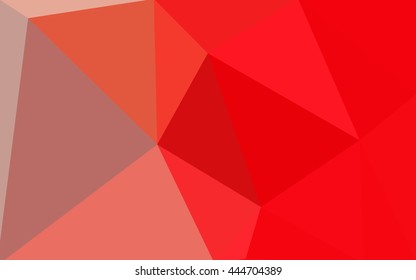 Red polygonal illustration, which consist of triangles. Geometric background in Origami style with gradient. Triangular design for your business.