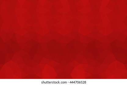 Red polygonal illustration, which consist of triangles. Geometric background in Origami style with gradient. Triangular design for your business.