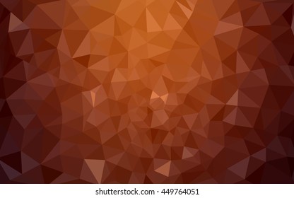 Red polygonal illustration, which consist of triangles. Geometric background in Origami style with gradient. Triangular design for your business.