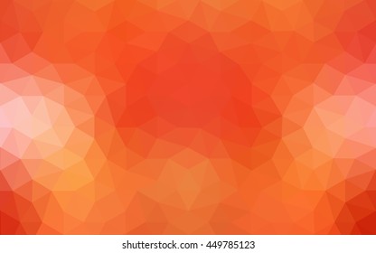 Red polygonal illustration, which consist of triangles. Geometric background in Origami style with gradient. Triangular design for your business.