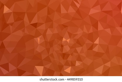 Red polygonal illustration, which consist of triangles. Geometric background in Origami style with gradient. Triangular design for your business.