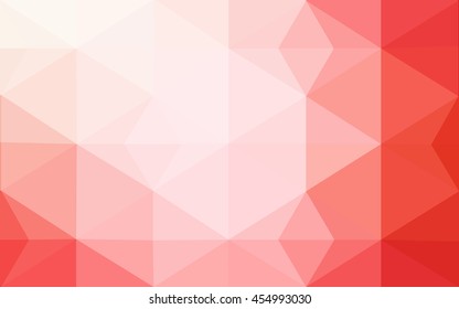Red polygonal illustration, which consist of triangles. Geometric background in Origami style with gradient. Triangular design for your business.