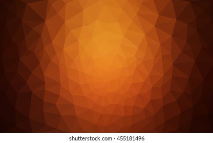 Red polygonal illustration, which consist of triangles. Geometric background in Origami style with gradient. Triangular design for your business.