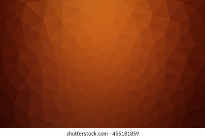 Red polygonal illustration, which consist of triangles. Geometric background in Origami style with gradient. Triangular design for your business.