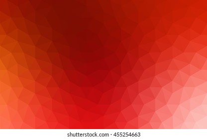 Red polygonal illustration, which consist of triangles. Geometric background in Origami style with gradient. Triangular design for your business.