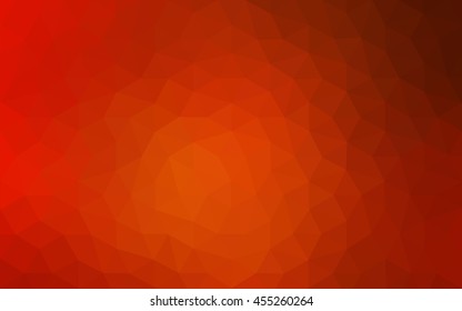 Red polygonal illustration, which consist of triangles. Geometric background in Origami style with gradient. Triangular design for your business.