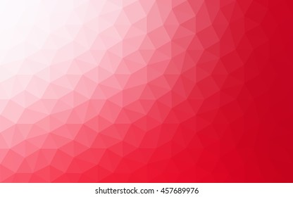 Red polygonal illustration, which consist of triangles. Geometric background in Origami style with gradient. Triangular design for your business.