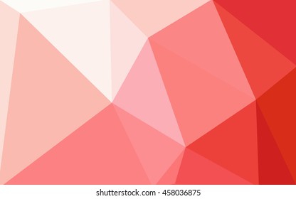 Red polygonal illustration, which consist of triangles. Geometric background in Origami style with gradient. Triangular design for your business.