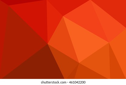 Red polygonal illustration, which consist of triangles. Geometric background in Origami style with gradient. Triangular design for your business.