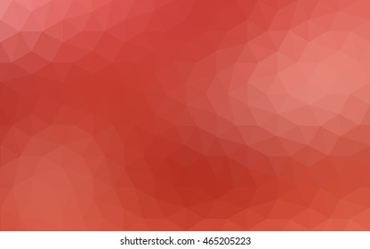 Red polygonal illustration, which consist of triangles. Geometric background in Origami style with gradient. Triangular design for your business.