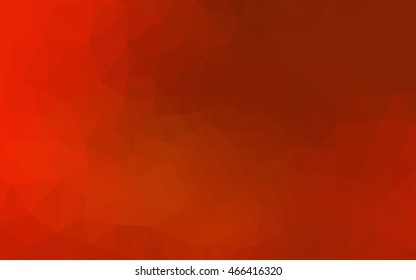 Red polygonal illustration, which consist of triangles. Geometric background in Origami style with gradient. Triangular design for your business.