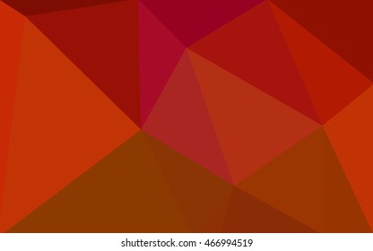 Red polygonal illustration, which consist of triangles. Geometric background in Origami style with gradient. Triangular design for your business.