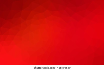 Red polygonal illustration, which consist of triangles. Geometric background in Origami style with gradient. Triangular design for your business.