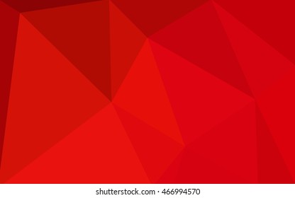 Red polygonal illustration, which consist of triangles. Geometric background in Origami style with gradient. Triangular design for your business.