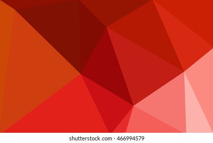 Red polygonal illustration, which consist of triangles. Geometric background in Origami style with gradient. Triangular design for your business.