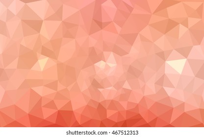 Red polygonal illustration, which consist of triangles. Geometric background in Origami style with gradient. Triangular design for your business.