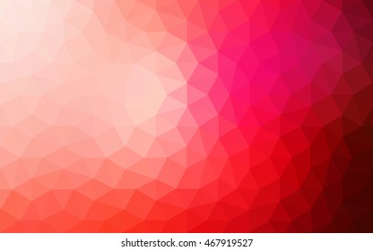 Red polygonal illustration, which consist of triangles. Geometric background in Origami style with gradient. Triangular design for your business.