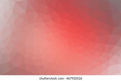 Red polygonal illustration, which consist of triangles. Geometric background in Origami style with gradient. Triangular design for your business.