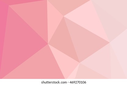 Red polygonal illustration, which consist of triangles. Geometric background in Origami style with gradient. Triangular design for your business.