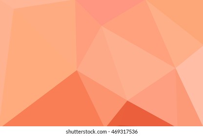 Red polygonal illustration, which consist of triangles. Geometric background in Origami style with gradient. Triangular design for your business.