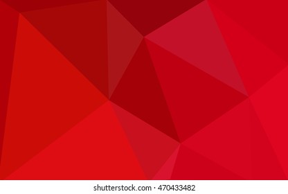 Red polygonal illustration, which consist of triangles. Geometric background in Origami style with gradient. Triangular design for your business.