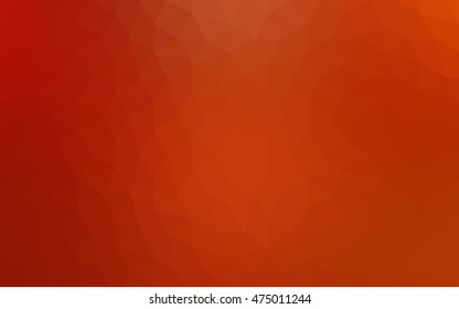 Red polygonal illustration, which consist of triangles. Geometric background in Origami style with gradient. Triangular design for your business.