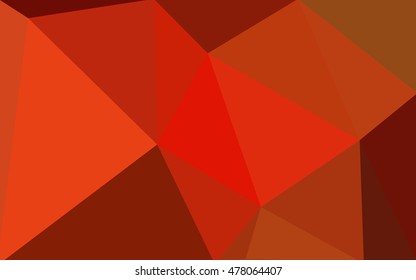 Red polygonal illustration, which consist of triangles. Geometric background in Origami style with gradient. Triangular design for your business.