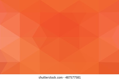 Red polygonal illustration, which consist of triangles. Geometric background in Origami style with gradient. Triangular design for your business.