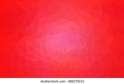 Red polygonal illustration, which consist of triangles. Geometric background in Origami style with gradient. Triangular design for your business.
