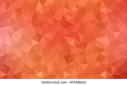 Red polygonal illustration, which consist of triangles. Geometric background in Origami style with gradient. Triangular design for your business.