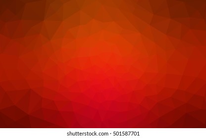 Red polygonal illustration, which consist of triangles. Geometric background in Origami style with gradient. Triangular design for your business.