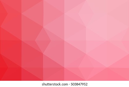 Red polygonal illustration, which consist of triangles. Geometric background in Origami style with gradient. Triangular design for your business.