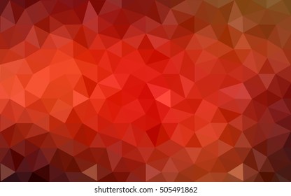 Red polygonal illustration, which consist of triangles. Geometric background in Origami style with gradient. Triangular design for your business.