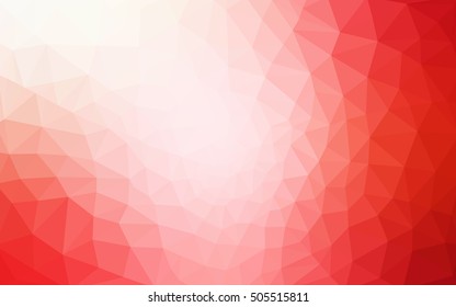 Red polygonal illustration, which consist of triangles. Geometric background in Origami style with gradient. Triangular design for your business.