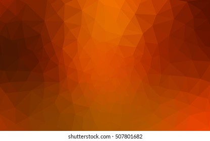 Red polygonal illustration, which consist of triangles. Geometric background in Origami style with gradient. Triangular design for your business.